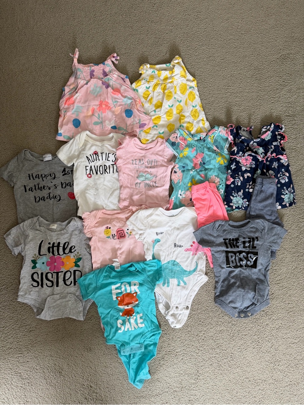 Girls clothes - newborn to 6 months